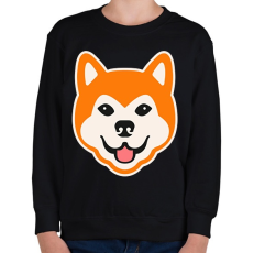PRINTFASHION Akita - Gyerek pulóver - Fekete