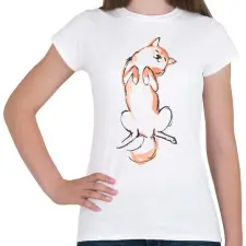PRINTFASHION Akita - Női póló - Fehér női póló