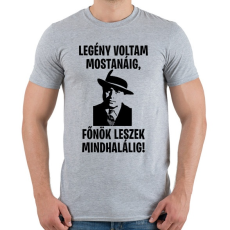 PRINTFASHION Al Capone főnök - Férfi póló - Sport szürke