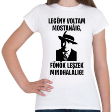 PRINTFASHION Al Capone főnök - Női póló - Fehér női póló