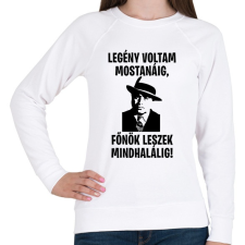 PRINTFASHION Al Capone főnök - Női pulóver - Fehér női pulóver, kardigán