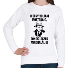 PRINTFASHION Al Capone legénybúcsú - Női pulóver - Fehér női pulóver, kardigán