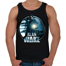 PRINTFASHION Alan Wake game - Férfi atléta - Fekete