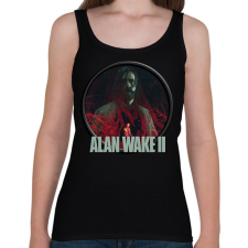 PRINTFASHION Alan Wake ll. - Női atléta - Fekete női trikó