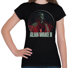 PRINTFASHION Alan Wake ll. - Női póló - Fekete női póló