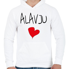 PRINTFASHION ALAVJU - I love you meme - Férfi kapucnis pulóver - Fehér férfi pulóver, kardigán