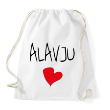 PRINTFASHION ALAVJU - I love you meme - Sportzsák, Tornazsák - Fehér tornazsák