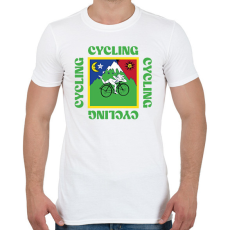 PRINTFASHION Albert Hofmann - Cycling - Férfi póló - Fehér