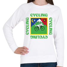 PRINTFASHION Albert Hofmann - Cycling - Női pulóver - Fehér női pulóver, kardigán