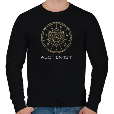 PRINTFASHION ALCHEMIST - Férfi pulóver - Fekete