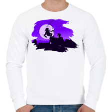 PRINTFASHION Alcoholic Santa - Paining mask - Férfi pulóver - Fehér férfi pulóver, kardigán