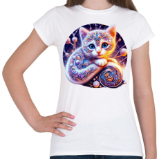 PRINTFASHION Alebrije cica - Női póló - Fehér