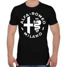PRINTFASHION Alf'a Romeo Milano - Férfi póló - Fekete