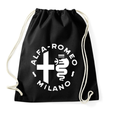 PRINTFASHION Alf'a Romeo Milano - Sportzsák, Tornazsák - Fekete tornazsák