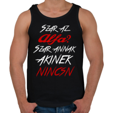 PRINTFASHION Alfa 002 - Férfi atléta - Fekete