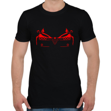 PRINTFASHION Alfa 159 piros - Férfi póló - Fekete férfi póló
