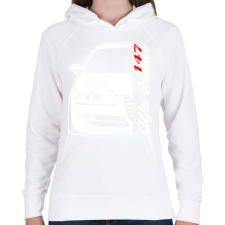 PRINTFASHION Alfa Romeo 147 01 - Női kapucnis pulóver - Fehér női pulóver, kardigán