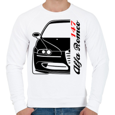 PRINTFASHION Alfa Romeo 147 02 - Férfi pulóver - Fehér férfi pulóver, kardigán