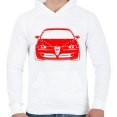 PRINTFASHION Alfa Romeo 147 05 - Férfi kapucnis pulóver - Fehér