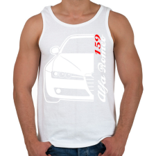 PRINTFASHION Alfa Romeo 159 001 - Férfi atléta - Fehér atléta, trikó