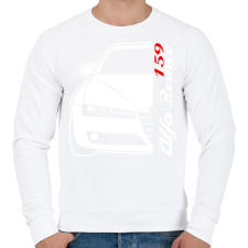 PRINTFASHION Alfa Romeo 159 001 - Férfi pulóver - Fehér férfi pulóver, kardigán
