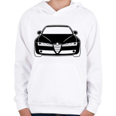 PRINTFASHION Alfa Romeo 159 003 - Gyerek kapucnis pulóver - Fehér