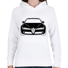 PRINTFASHION Alfa Romeo 159 003 - Női kapucnis pulóver - Fehér női pulóver, kardigán