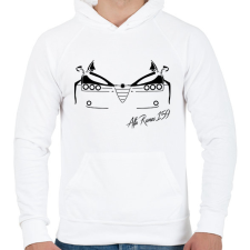 PRINTFASHION Alfa Romeo 159 03 - Férfi kapucnis pulóver - Fehér férfi pulóver, kardigán