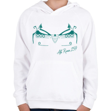 PRINTFASHION Alfa romeo 159 03 - Gyerek kapucnis pulóver - Fehér gyerek pulóver, kardigán