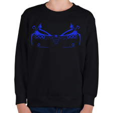 PRINTFASHION Alfa Romeo 159 kék - Gyerek pulóver - Fekete gyerek pulóver, kardigán