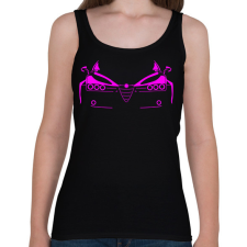 PRINTFASHION Alfa Romeo 159 pink - Női atléta - Fekete női trikó
