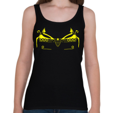 PRINTFASHION Alfa Romeo 159 sárga - Női atléta - Fekete női trikó