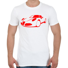 PRINTFASHION Alfa Romeo 8c 02 - Férfi póló - Fehér