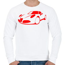 PRINTFASHION Alfa Romeo 8c 02 - Férfi pulóver - Fehér férfi pulóver, kardigán