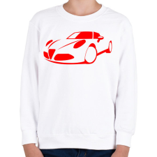 PRINTFASHION Alfa Romeo 8c 02 - Gyerek pulóver - Fehér gyerek pulóver, kardigán