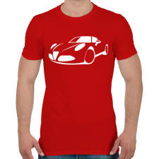 PRINTFASHION Alfa Romeo 8c 03 - Férfi póló - Piros férfi póló