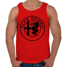 PRINTFASHION Alfa Romeo - Férfi atléta - Piros