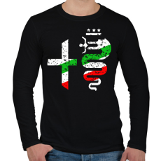 PRINTFASHION Alfa Romeo - Férfi hosszú ujjú póló - Fekete