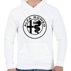 PRINTFASHION Alfa Romeo - Férfi kapucnis pulóver - Fehér