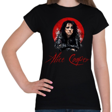 PRINTFASHION alice cooper - Női póló - Fekete női póló