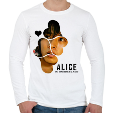 PRINTFASHION Alice in borderland arisu fekete - Férfi hosszú ujjú póló - Fehér férfi póló