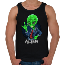 PRINTFASHION Alien - Férfi atléta - Fekete