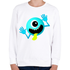 PRINTFASHION Alien - Gyerek pulóver - Fehér gyerek pulóver, kardigán