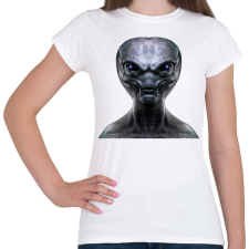 PRINTFASHION Alien - Női póló - Fehér női póló
