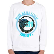 PRINTFASHION alien_plo01 - Gyerek pulóver - Fehér