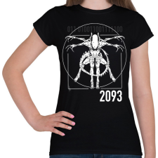 PRINTFASHION Alien Xenomorph - Női póló - Fekete női póló