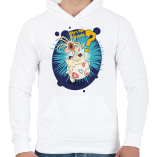 PRINTFASHION Alien xenomorph pokemon - Férfi kapucnis pulóver - Fehér férfi pulóver, kardigán