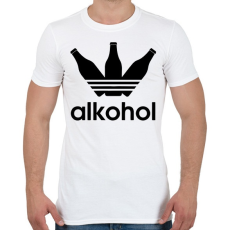 PRINTFASHION Alkohol - Férfi póló - Fehér