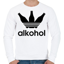 PRINTFASHION Alkohol - Férfi pulóver - Fehér férfi pulóver, kardigán