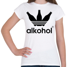 PRINTFASHION Alkohol paródia - Női póló - Fehér női póló